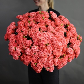 Букет из 39 коралловых кустовых роз (50 см) в Протвино
