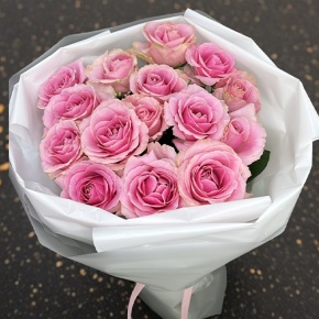 Букет из 15 пудровых роз (70 см) в Протвино