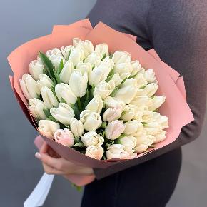 Букет из 49 белых тюльпанов в Протвино