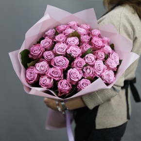 Букет из 35 малиновых роз Меритим (50 см) в Протвино
