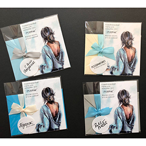 Открытка набор №6 "Самый красивый наряд для женщины-это счастье!" в Протвино