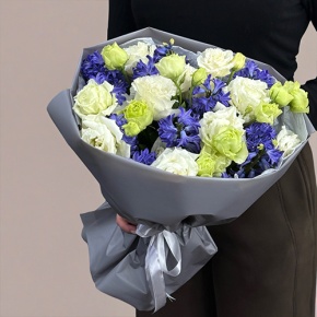 Букет из ароматных гиацинтов и эустом в Протвино