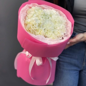 Букет "Гламур" из гортензии и диантусов в Протвино