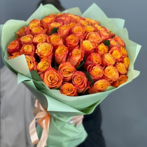 Букет из 71 огненной розы (40 см) в Протвино