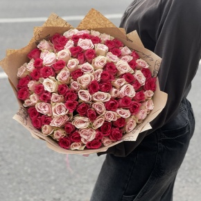 Букет "Амурный" из 101 розы (40 см) в Протвино