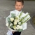 Букет на 1 сентября с гладиолусами, розами, эустомой и орнитогалумом в Протвино