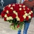 Букет 151 роза красный и белый микс (60 см) в Протвино