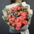 Букет "Фортуна" из коралловых роз и оксипеталума в Протвино