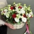 Композиция в корзине "Стелла" из роз, эустом и альстромерий в Протвино