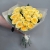 Букет из 21  из пионовидной розы Баттеркап (60 см) в Протвино