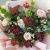 Букет "Вернисаж" из калины, хризантем Бигоуди, молюцеллы, паникума, роз и астранции в Протвино