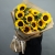 Букет "Месседж" с подсолнухами и эвкалиптом в Протвино