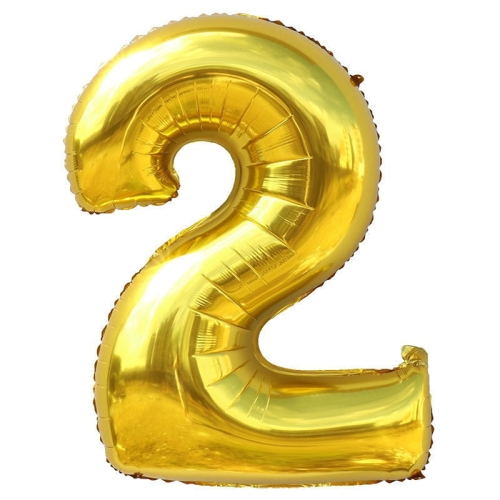 Шар гелиевый цифра 2 (40х102 см) в Протвино